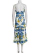 Borgo De Nor Floral Print Midi Length Dress