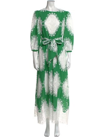 Borgo De Nor Patterned Long Dress