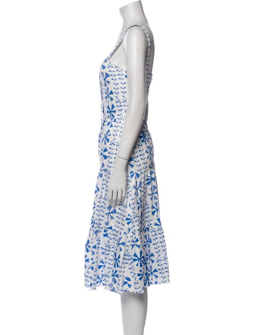 Borgo De Nor Square Neckline Midi Length Dress