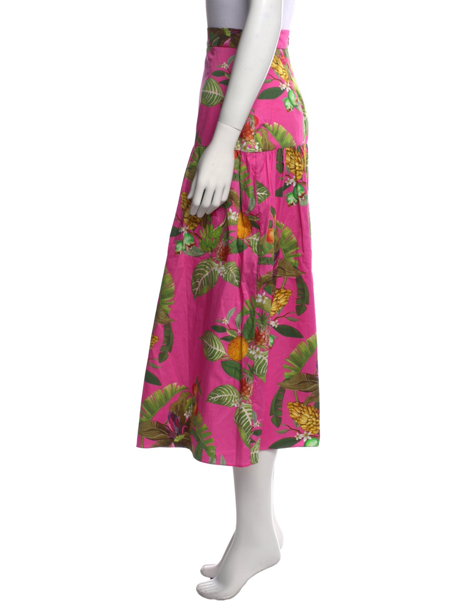 Borgo De Nor Floral Print Midi Length Skirt