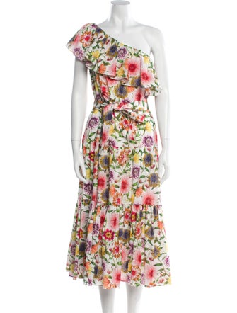 Borgo De Nor Floral Print Midi Length Dress