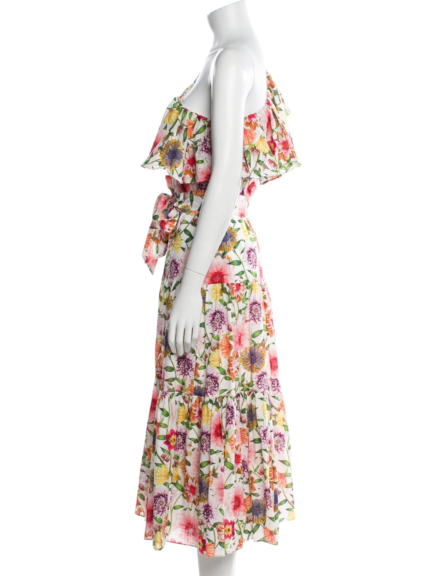 Borgo De Nor Floral Print Midi Length Dress