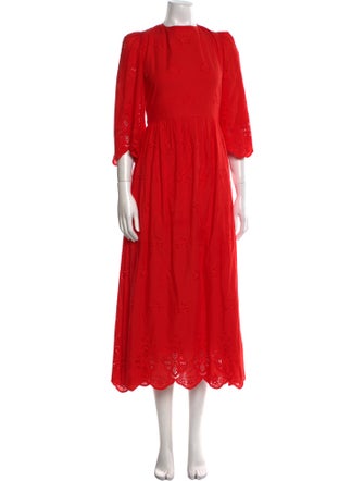 Borgo De Nor Crew Neck Long Dress
