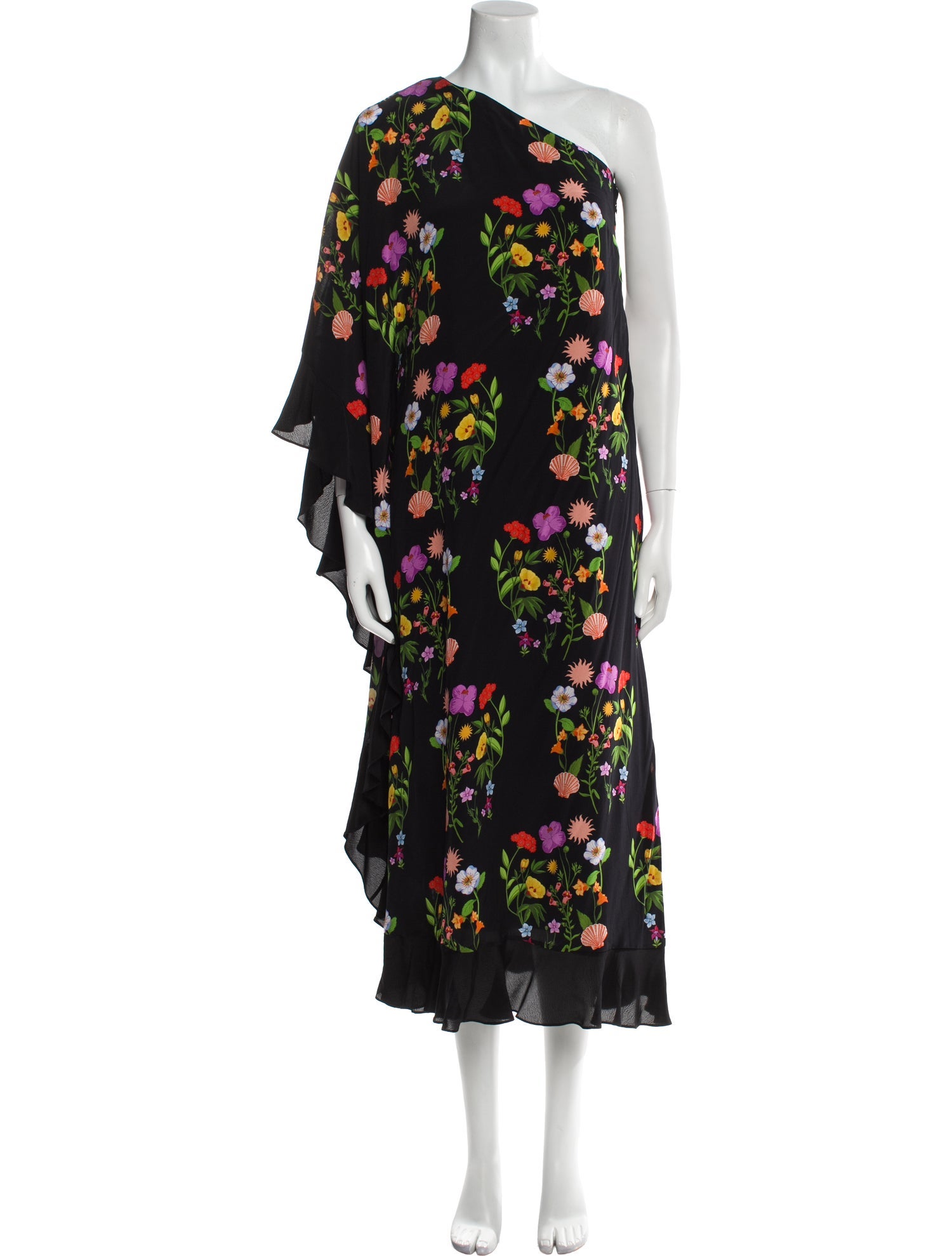 Borgo De Nor Floral Print Midi Length Dress