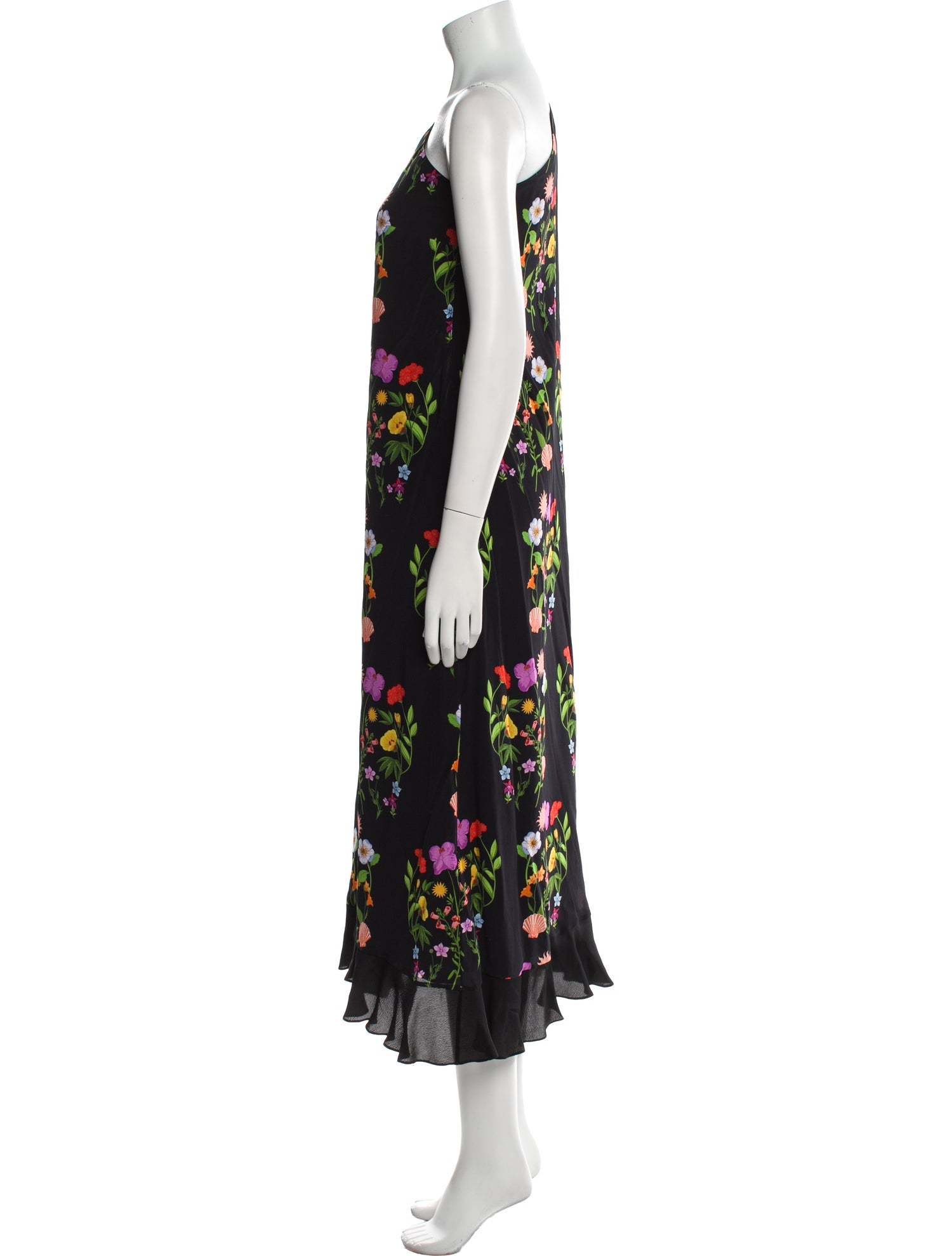 Borgo De Nor Floral Print Midi Length Dress