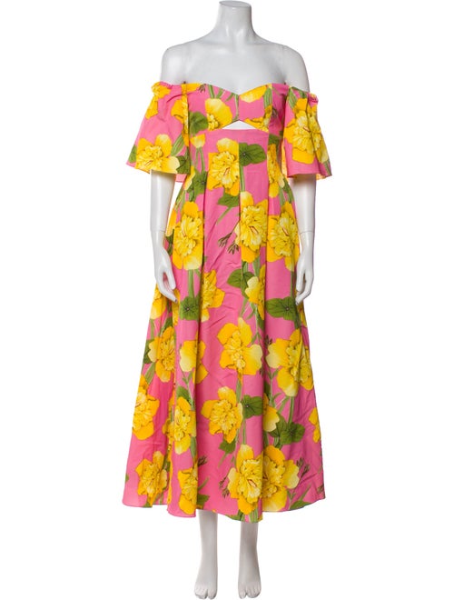 Borgo De Nor Floral Print Midi Length Dress