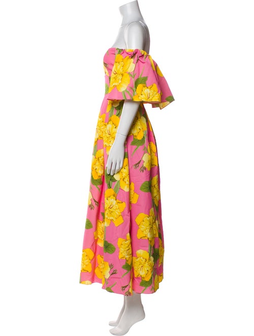 Borgo De Nor Floral Print Midi Length Dress