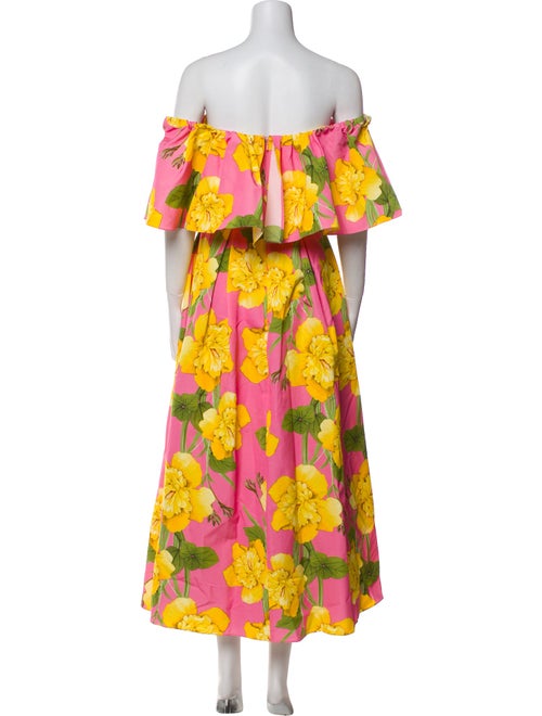 Borgo De Nor Floral Print Midi Length Dress
