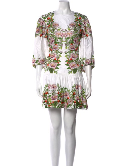 Borgo De Nor Floral Print Mini Dress