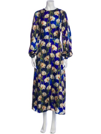 Borgo De Nor Silk Long Dress