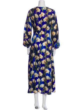 Borgo De Nor Silk Long Dress