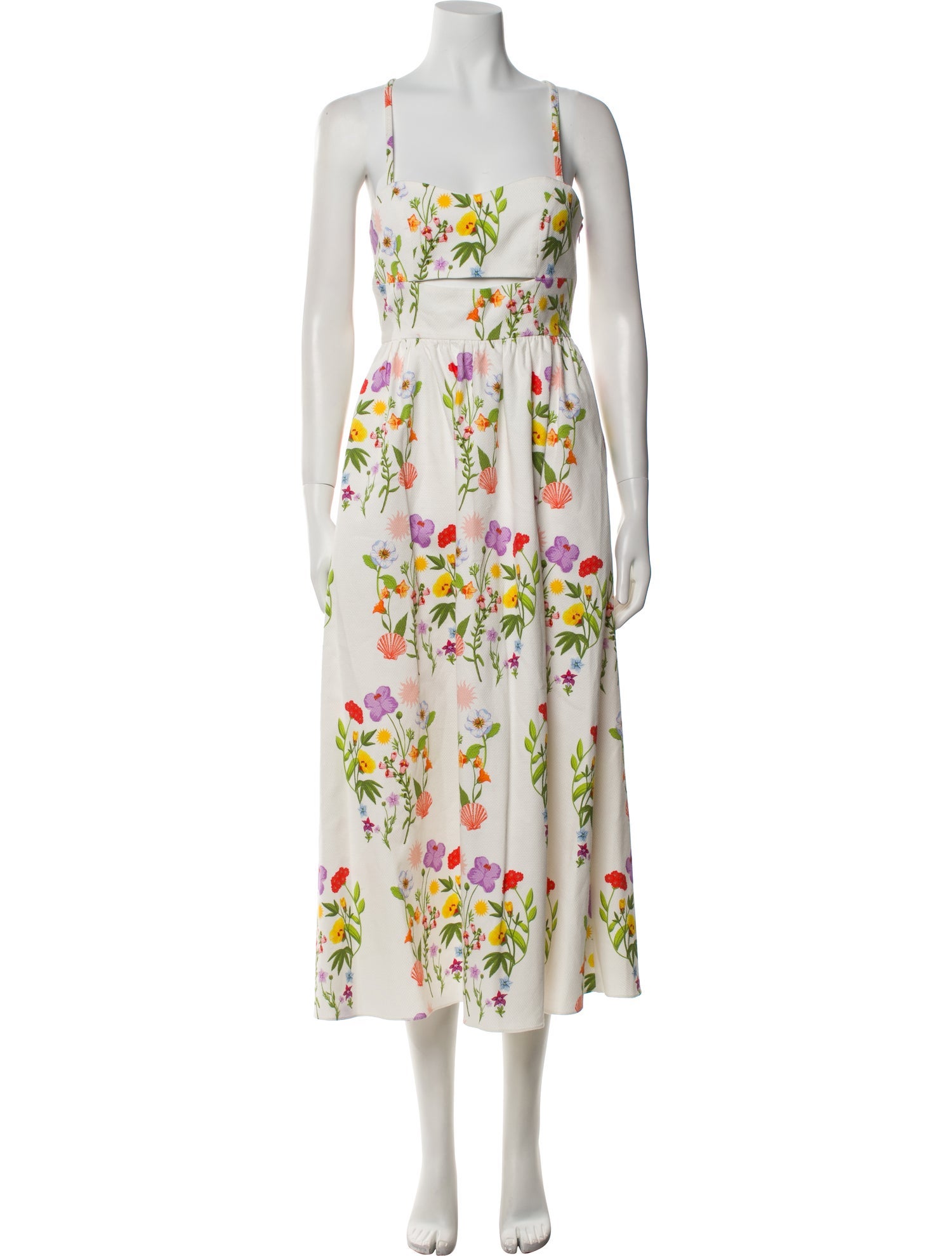 Borgo De Nor Floral Print Midi Length Dress