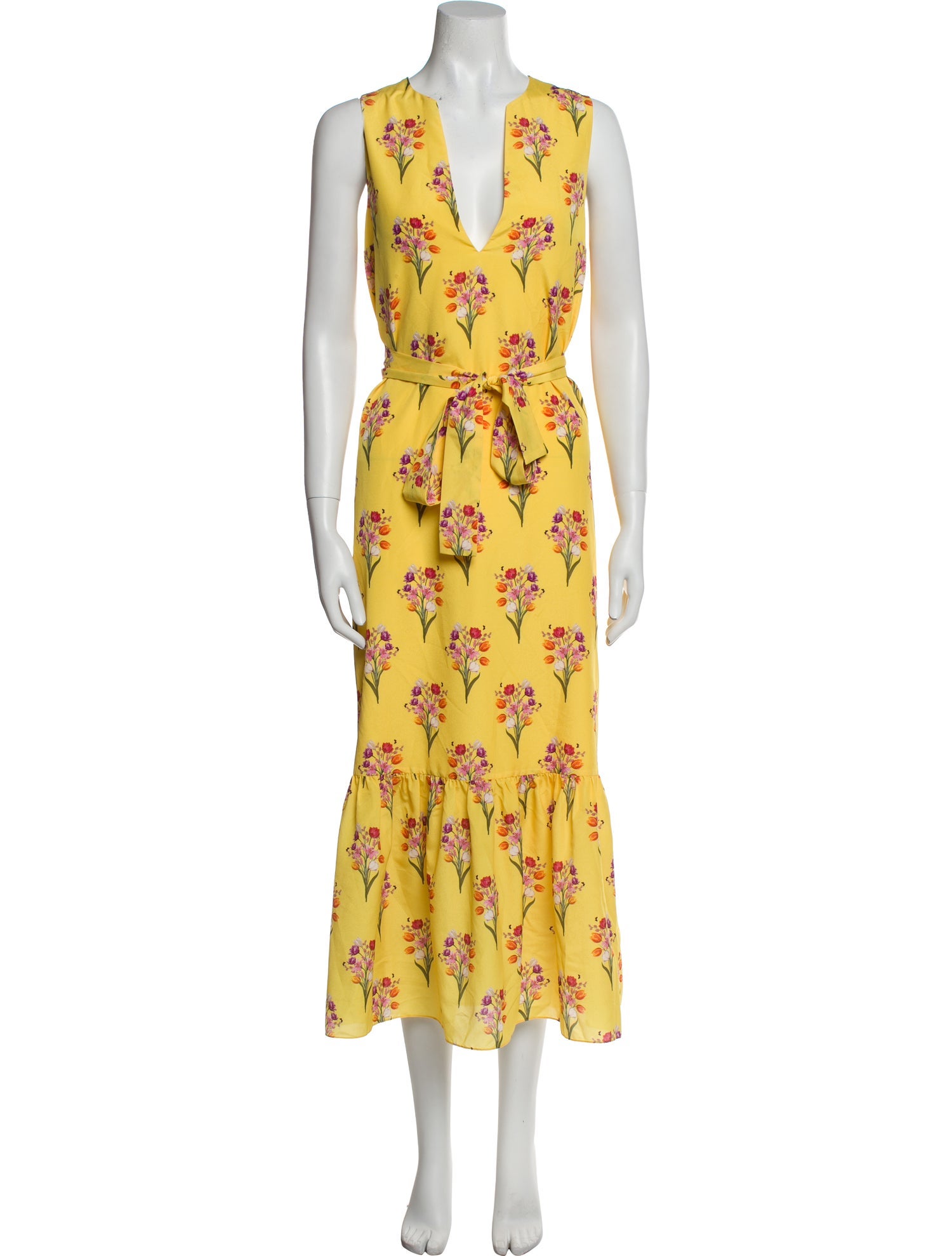Borgo De Nor Floral Print Midi Length Dress