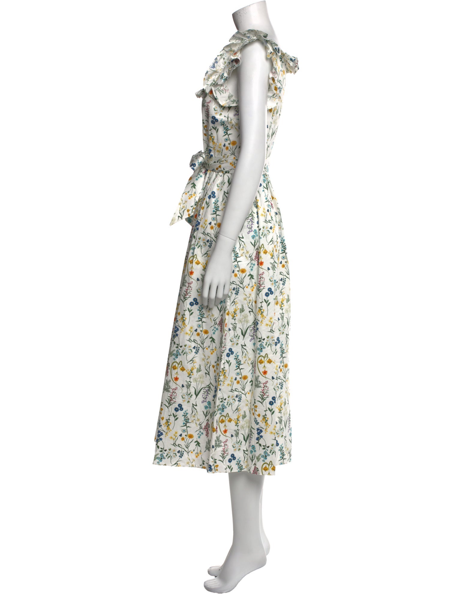 Borgo De Nor Floral Print Midi Length Dress