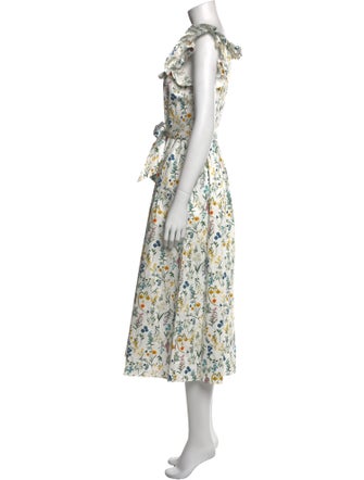 Borgo De Nor Floral Print Midi Length Dress