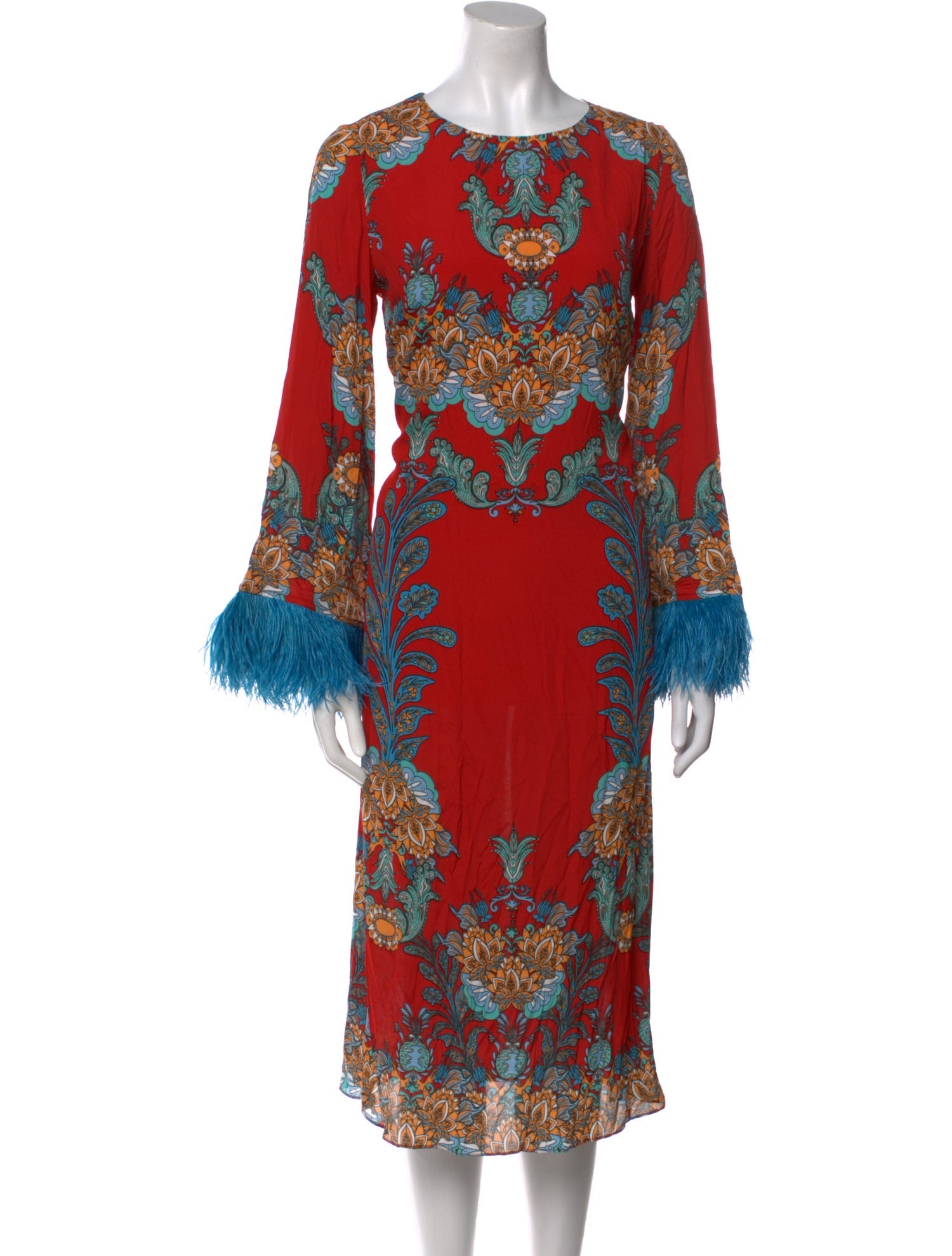 Borgo De Nor Floral Print Midi Length Dress w/ Tags