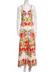 Borgo De Nor Floral Print Long Dress