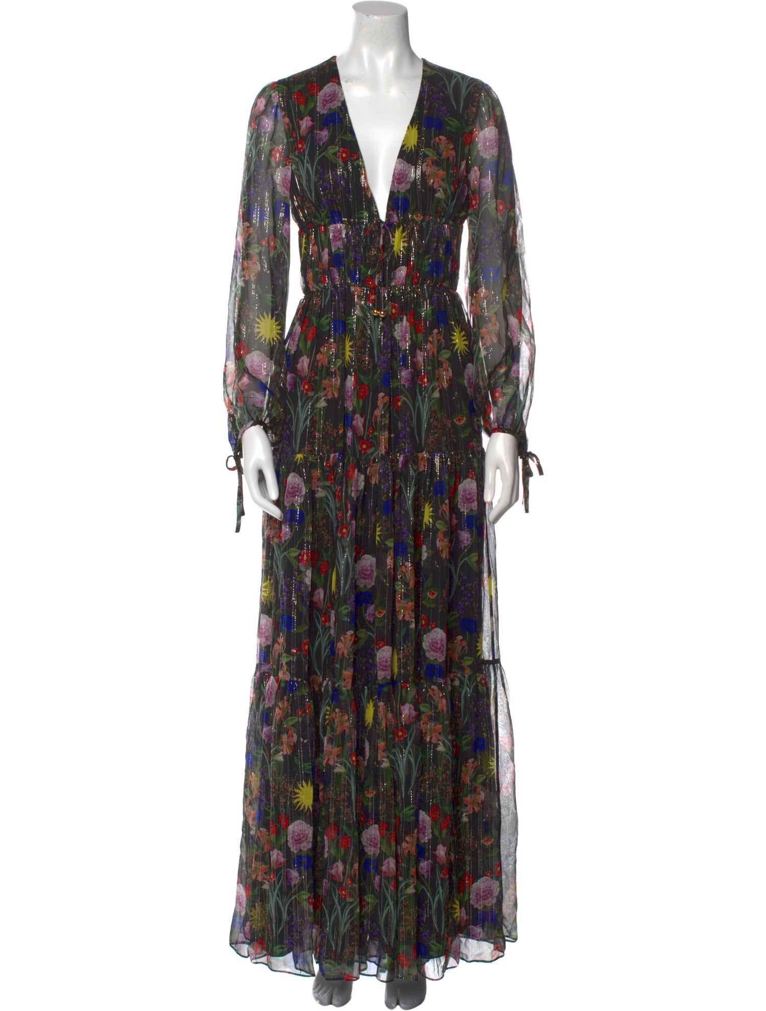 Borgo De Nor Silk Long Dress