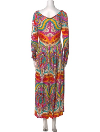 Borgo De Nor Printed Long Dress