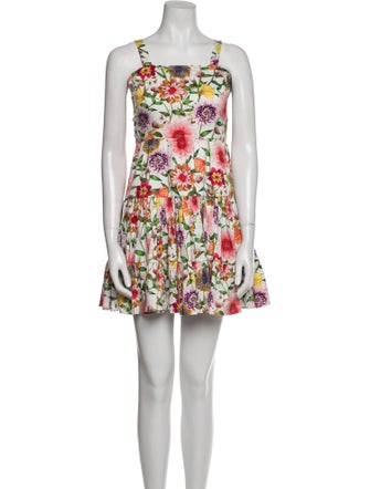 Borgo De Nor Floral Print Mini Dress