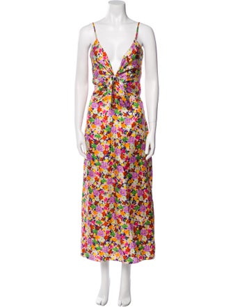 Borgo De Nor Silk Long Dress