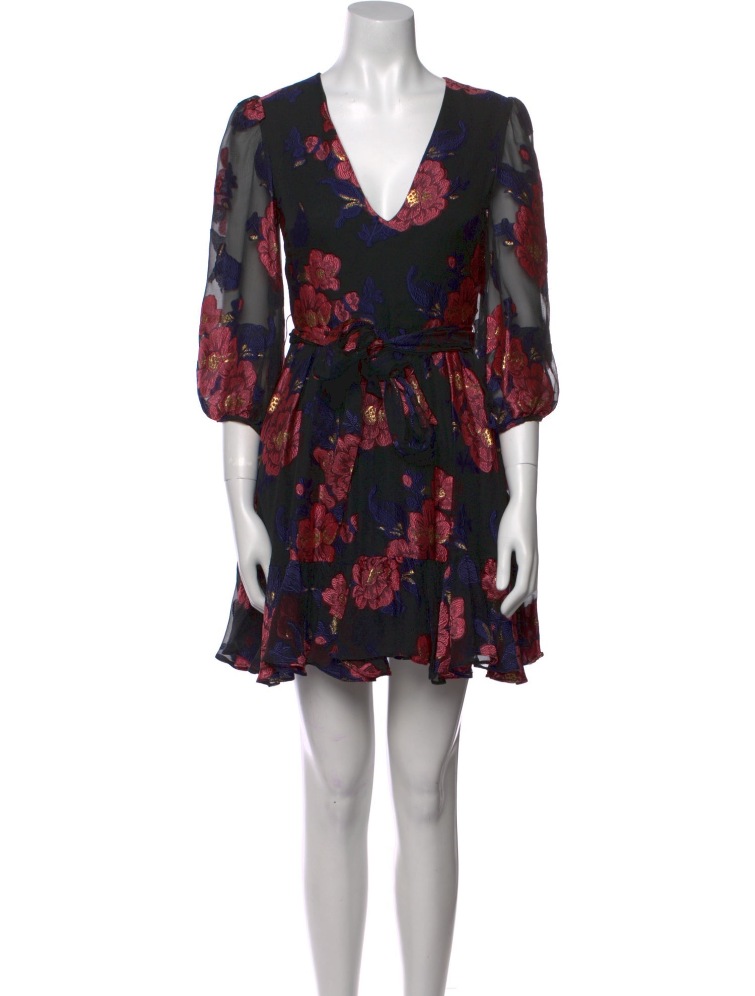 Borgo De Nor Floral Print Mini Dress