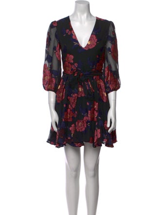 Borgo De Nor Floral Print Mini Dress