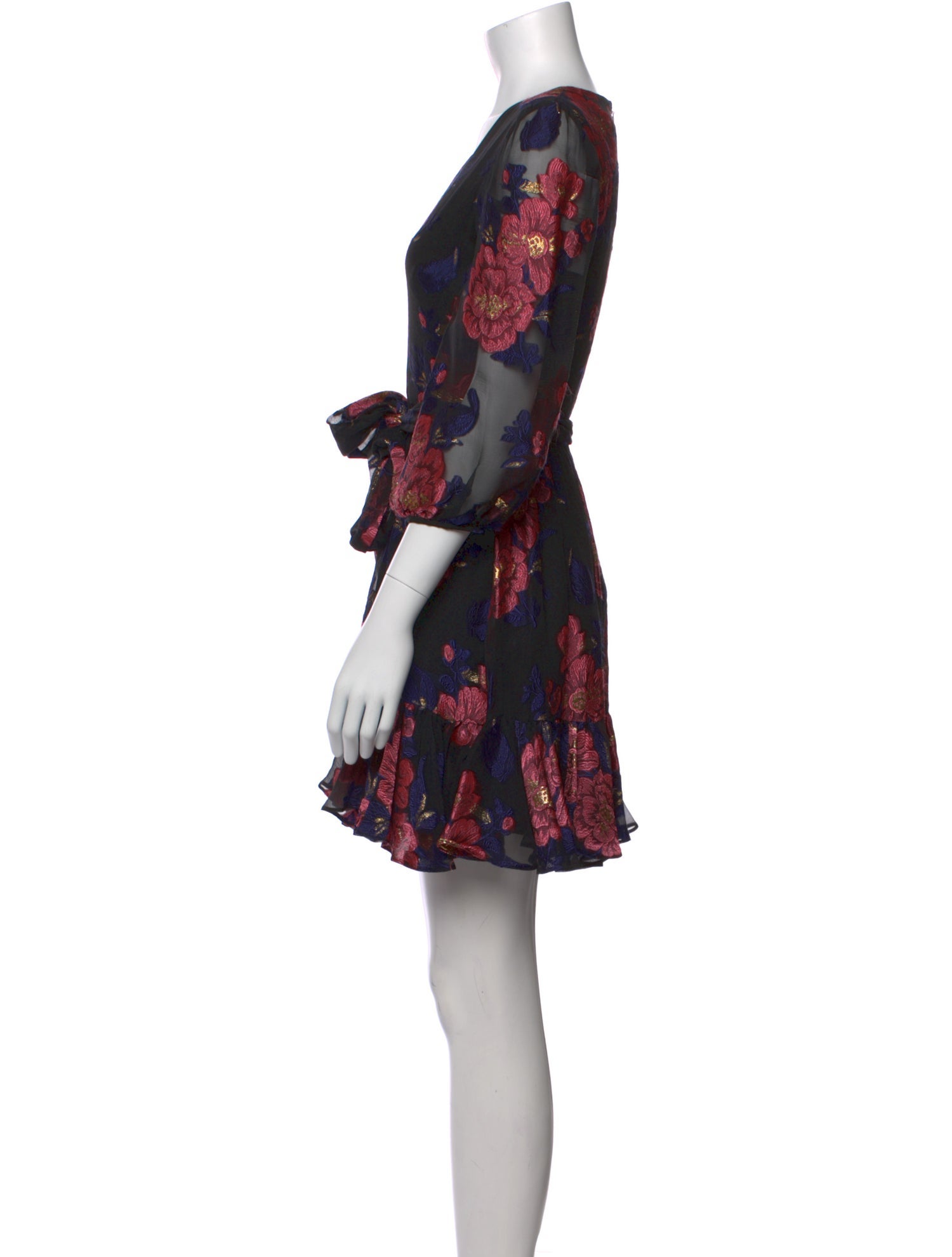 Borgo De Nor Floral Print Mini Dress