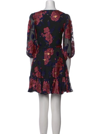 Borgo De Nor Floral Print Mini Dress