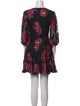 Borgo De Nor Floral Print Mini Dress