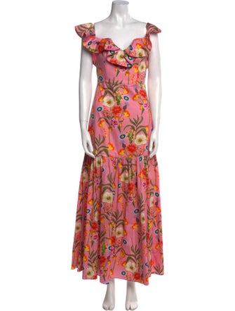 Borgo De Nor Floral Print Long Dress