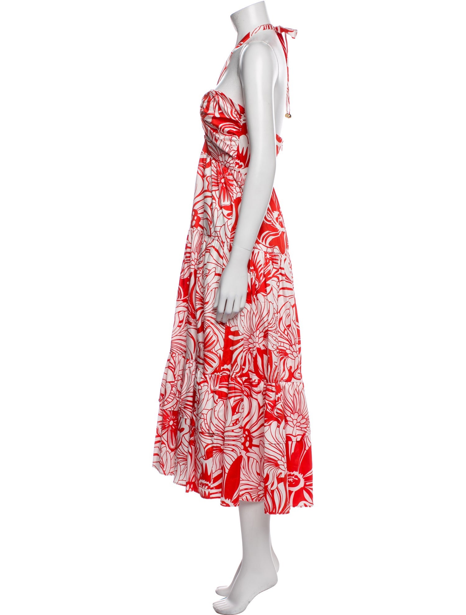 Borgo De Nor Floral Print Midi Length Dress