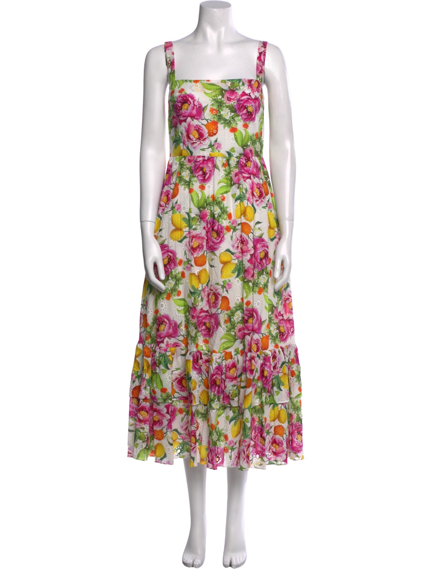 Borgo De Nor Floral Print Midi Length Dress
