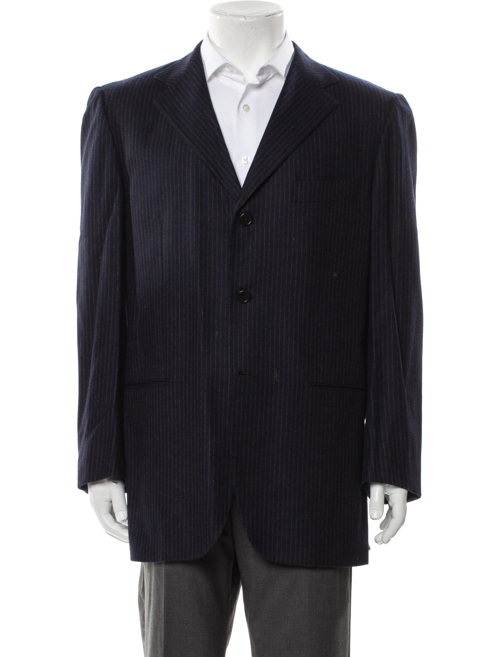 Borrelli Wool Striped Blazer