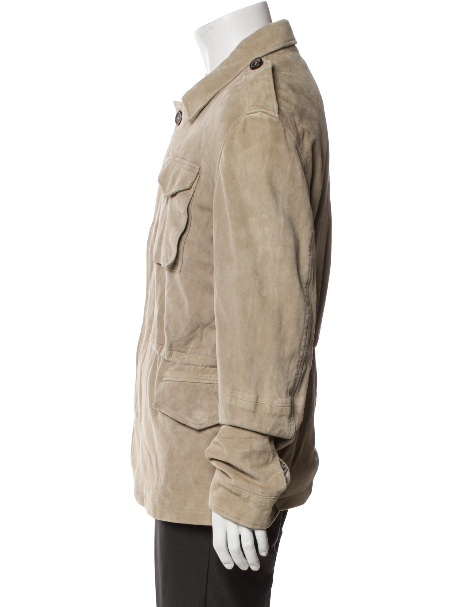 Borrelli Leather Utility Jacket