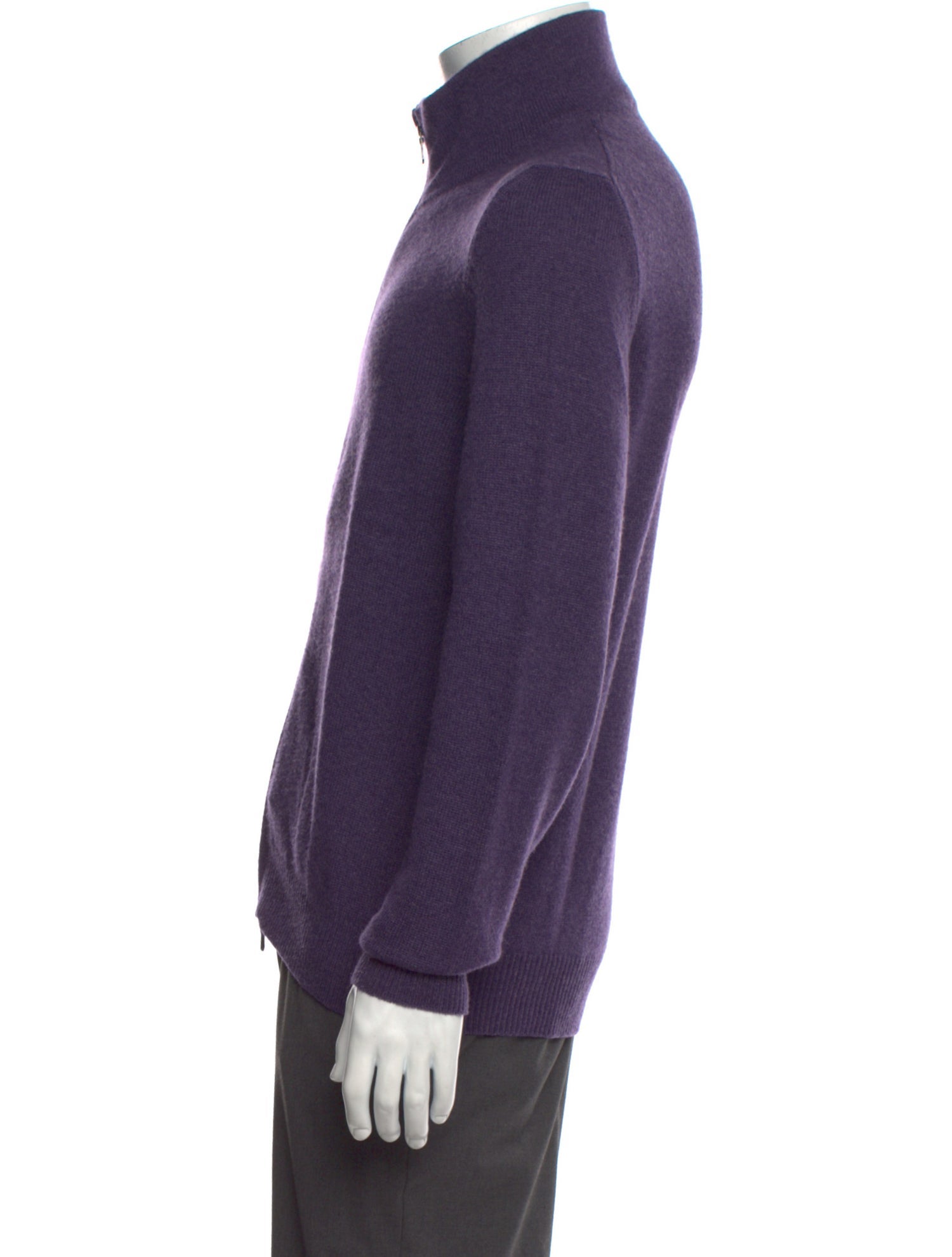 Borrelli Cashmere Turtleneck Polo Sweater