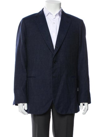 Borrelli wool patterned blazer