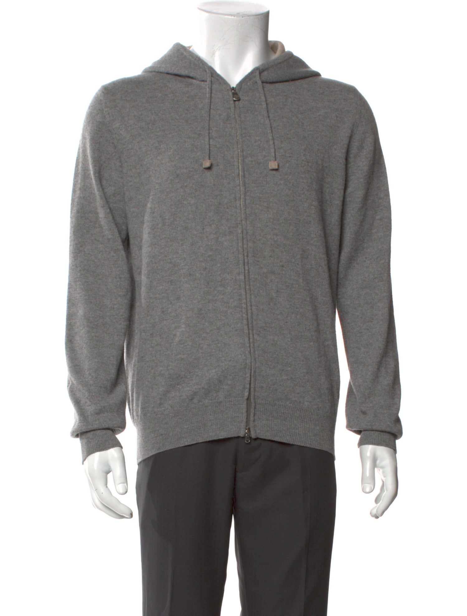 Borrelli Merino Wool Mock Neck Cardigan