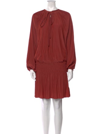 Boramy Viguier Crew Neck Mini Dress