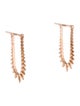 Borgioni 18K Long Spike Hoop Earrings