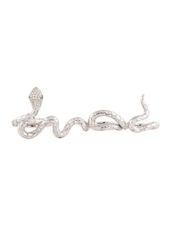 Borgioni 18K Diamond Snake Four Finger Cocktail Ring