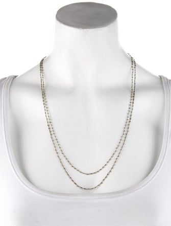 Borgioni 18K Diamond Beaded Chain Necklace