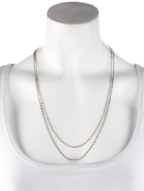 Borgioni 18K Diamond Beaded Chain Necklace