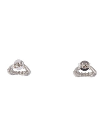 Borgioni 18K Diamond Shark Teeth Stud Earrings