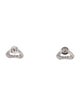 Borgioni 18K Diamond Shark Teeth Stud Earrings