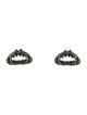 Borgioni 18K Diamond 'Shark Mouth' Stud Earrings