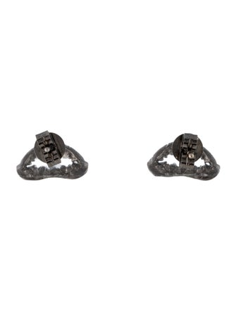 Borgioni 18K Diamond 'Shark Mouth' Stud Earrings