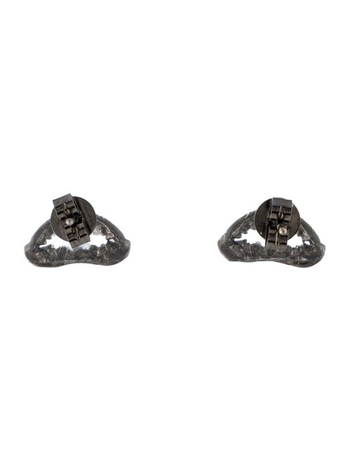 Borgioni 18K Diamond 'Shark Mouth' Stud Earrings