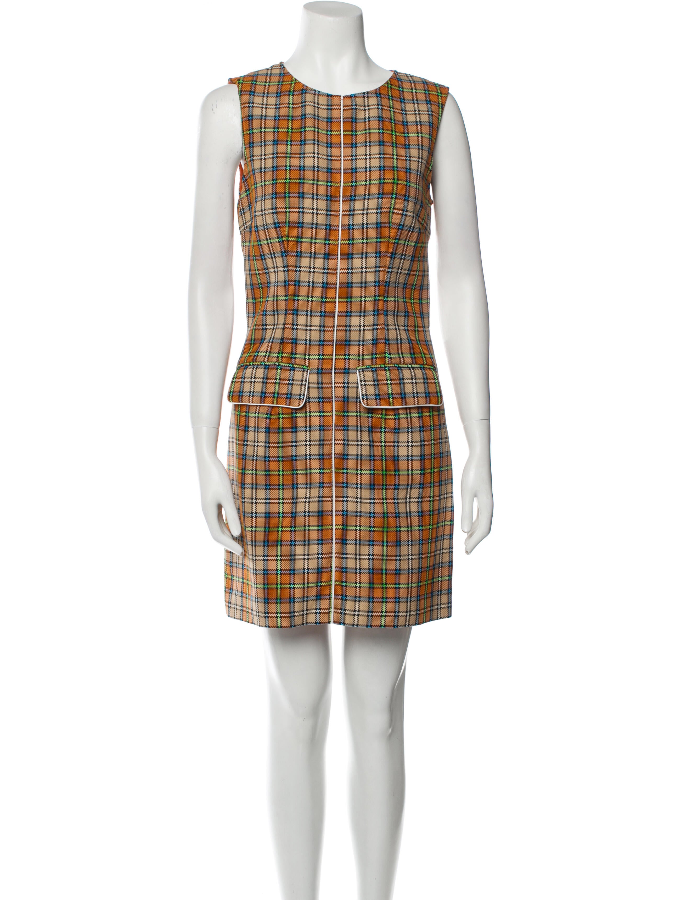 Brognano Plaid Print Mini Dress w/ Tags