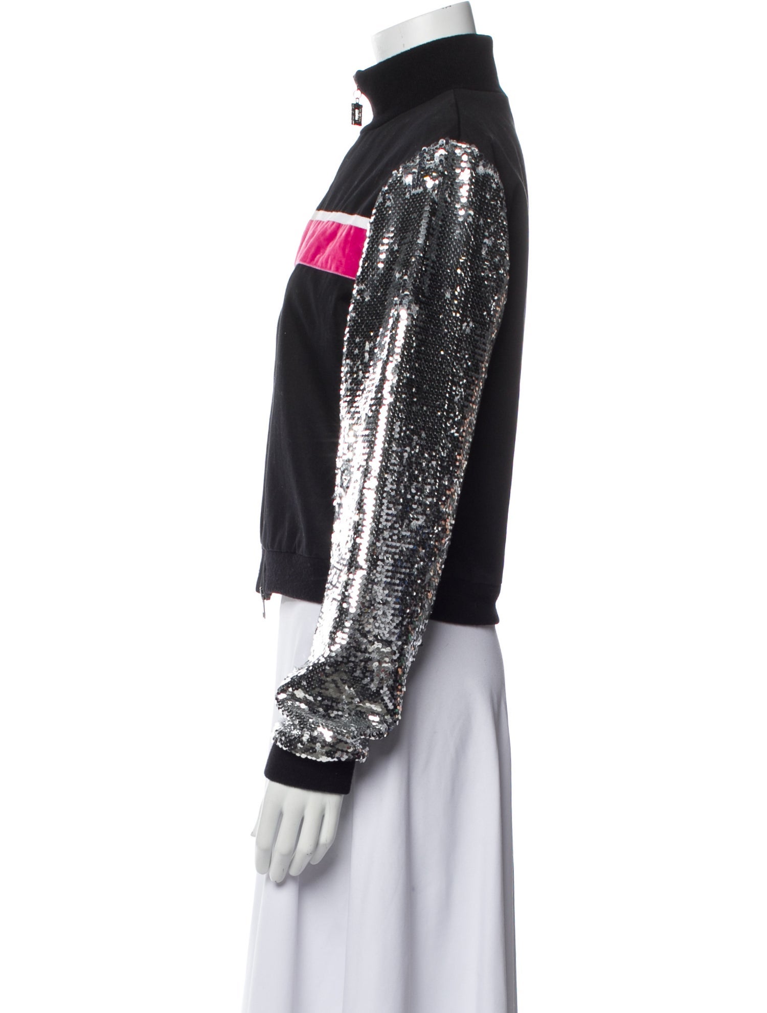 Brognano Lace Pattern Bomber Jacket